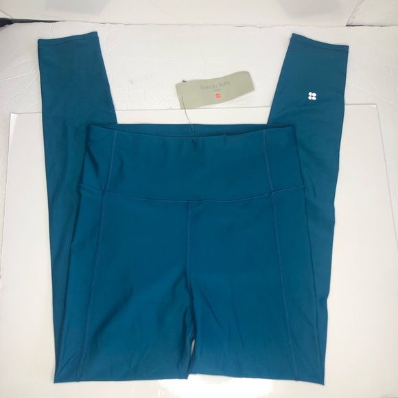 Sweaty Betty High Shine Leggings Full Length Teal - Picture 3 of 8